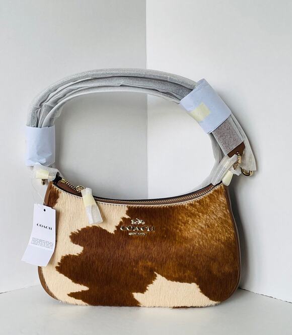 Coach Handbags - Coach Teri Cow Print Haircalf Shoulder Bag CDW45 Crossbody G